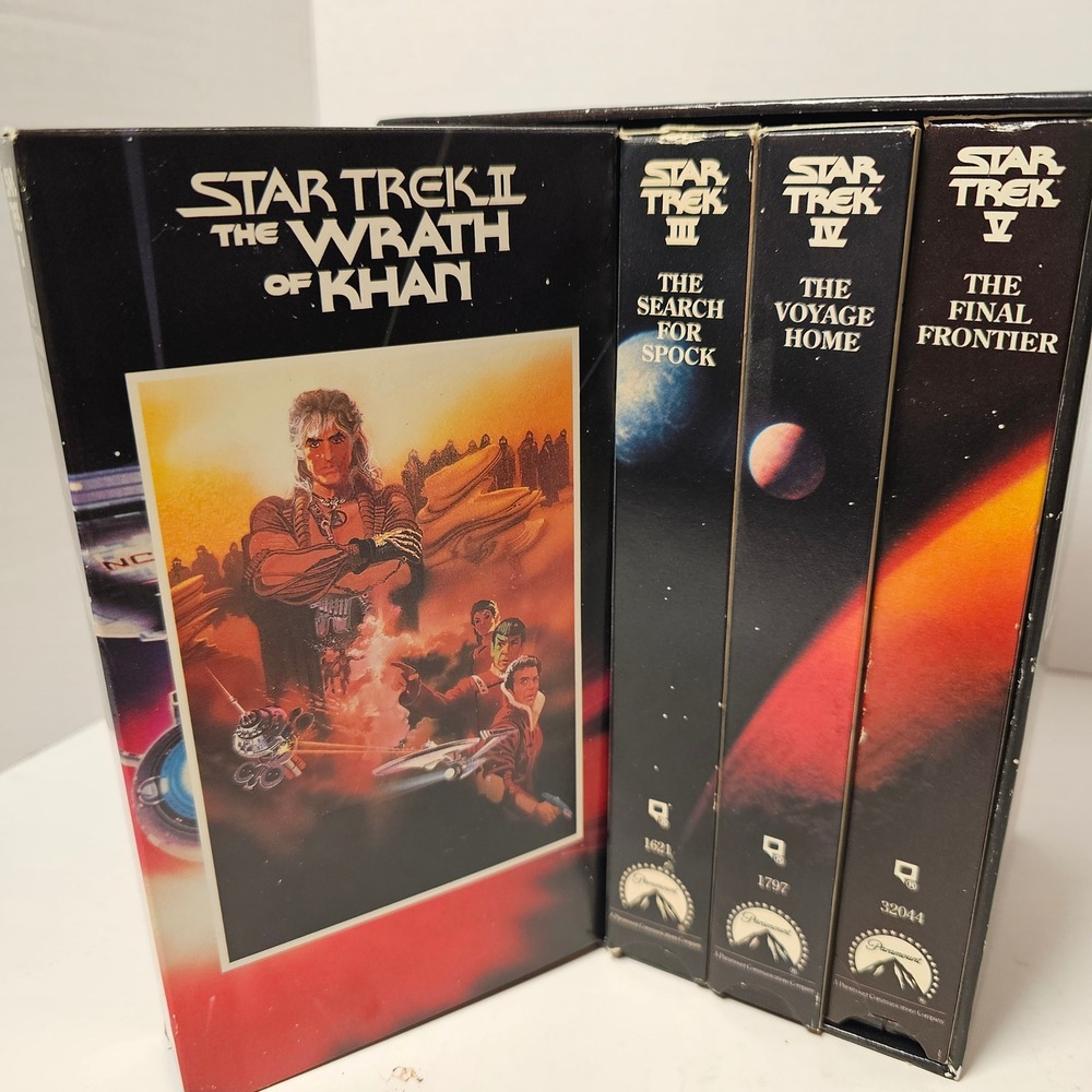 Star Trek The Movies 25th Anniversary Collector's Set 5 VHS Box Set 1991 Vintage - Picture 9 of 14